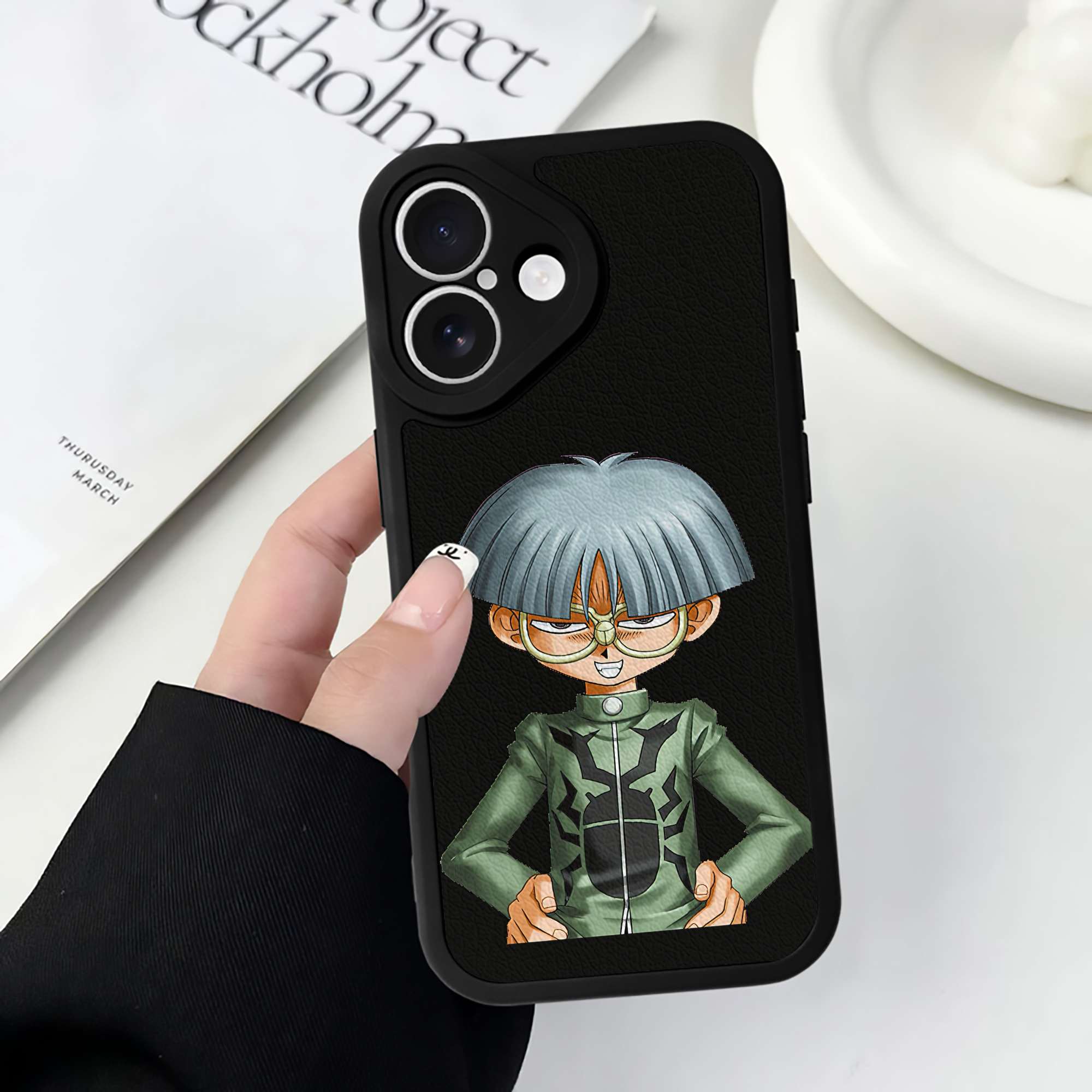 遊☆戯☆王 Yu-Gi-Oh! 【iPhone 16シリーズ対応】シリコンスマホケース（レザー調） 材質：シリコン